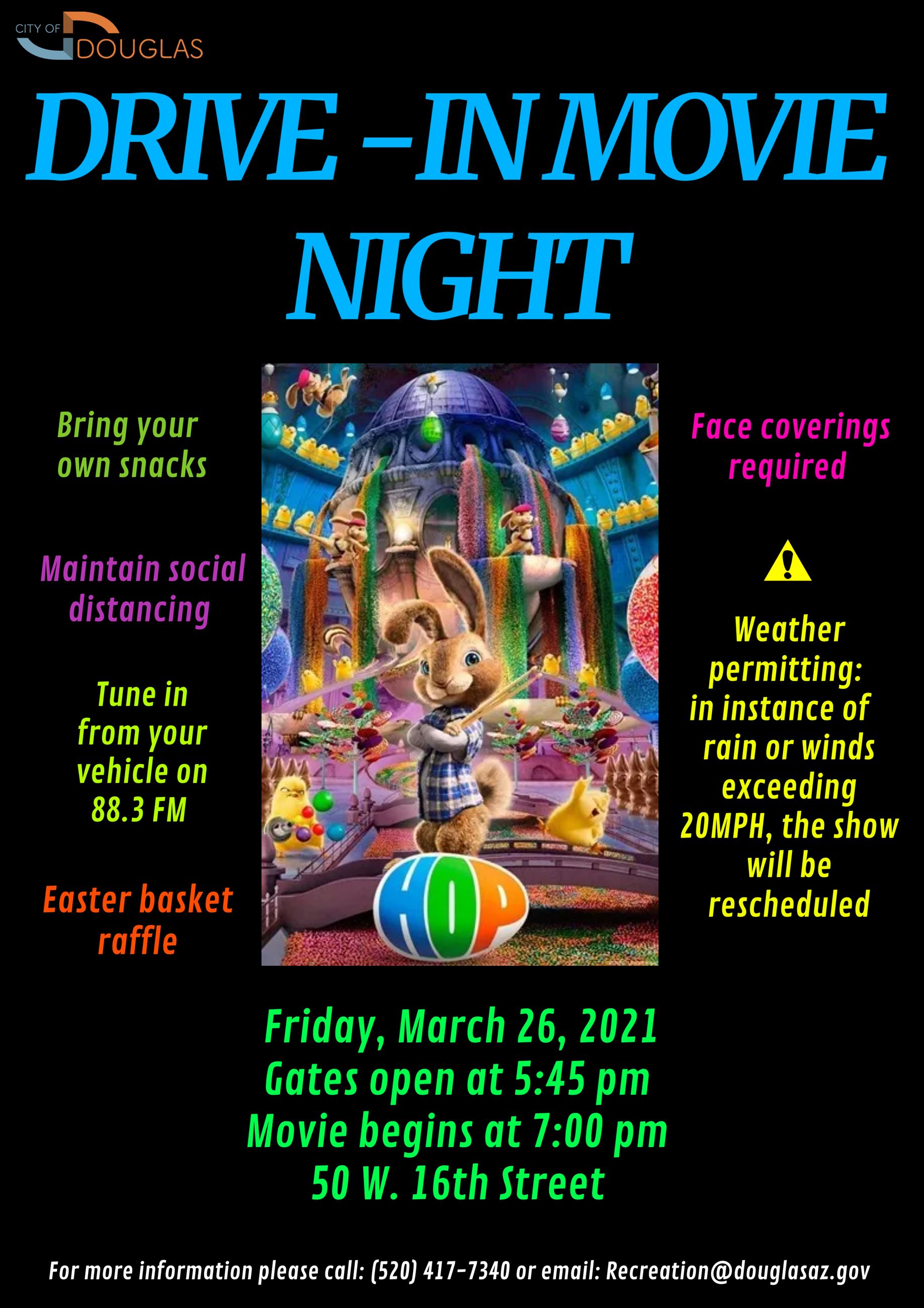 Drive in Movie Flyer Hop 3