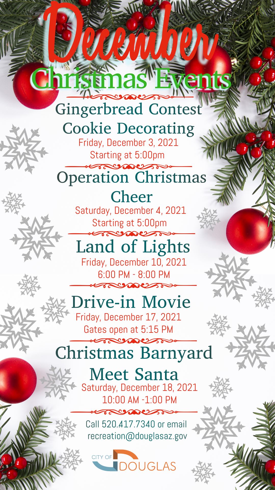 December Events 2021