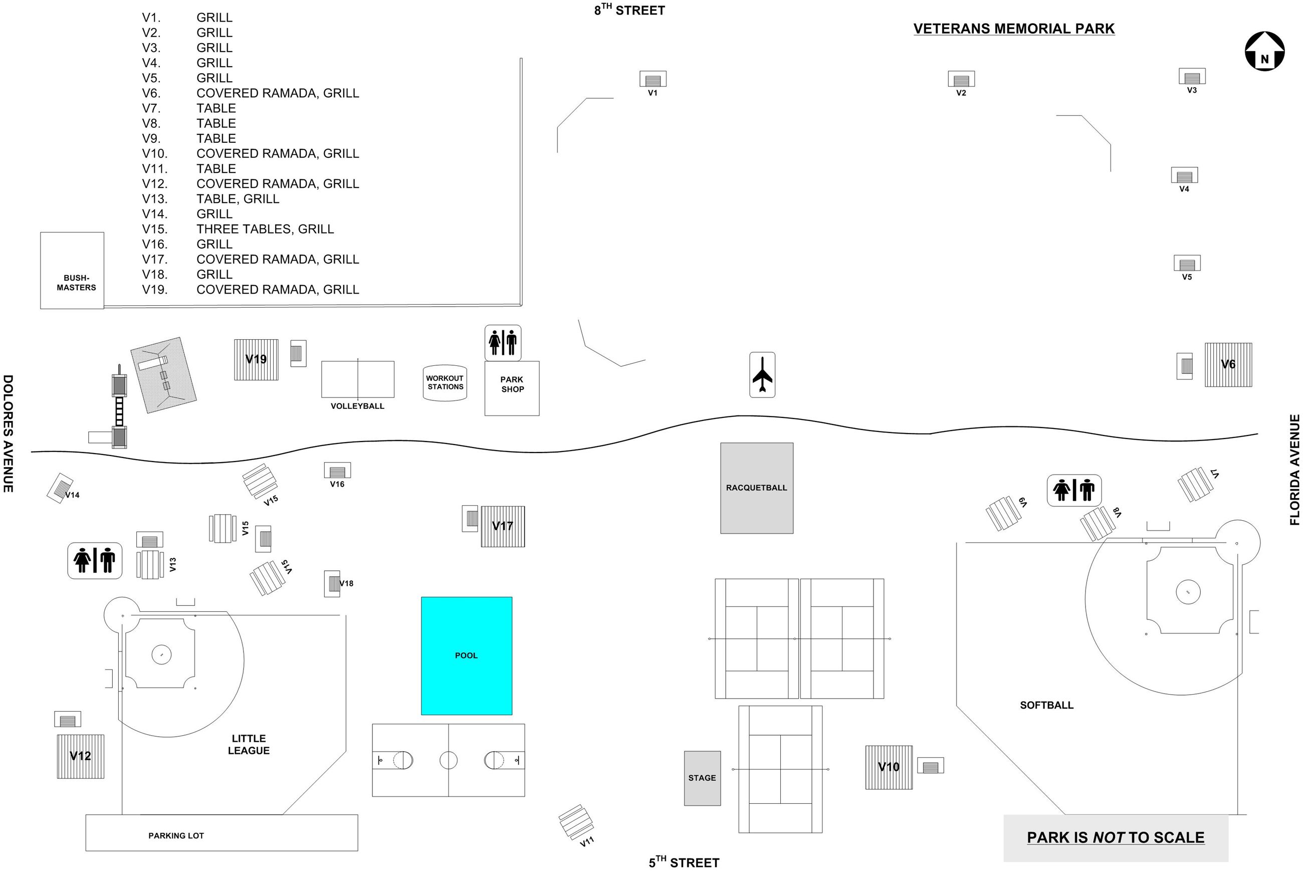 8th Street Veterans Park Map